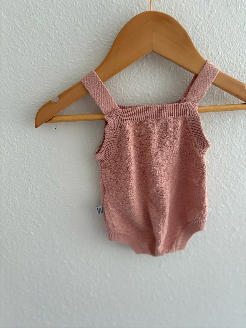 Soft Knit Pink Baby One-Piece Romper/Onsie best for 3M